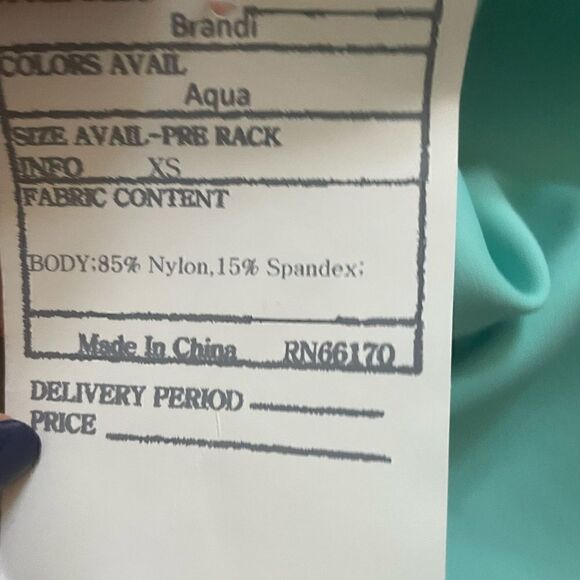 Free People Aqua Bandeau Size XS - Picture 6 of 6